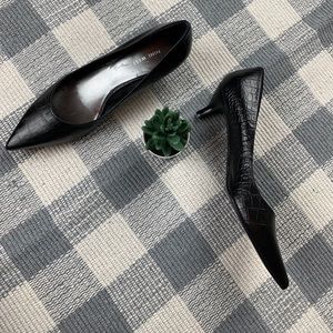 Nine West Embossed Leather Heels